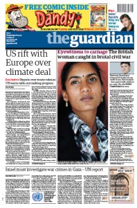 2009-09-16 Guardian 16 Sep 2009 front page