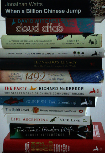 2010-08-15. Books I've been reading